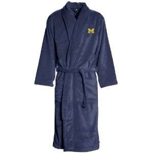  Michigan Wolverines Navy Blue Team Plush Robe