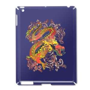 iPad 2 Case Royal Blue of Fire Dragon