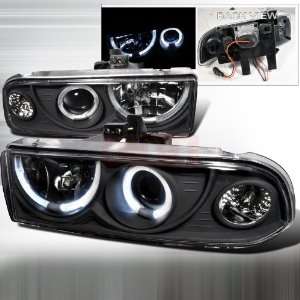 Chevy Chevy S10 Dual Halo Projector Headlights   Black Performance 