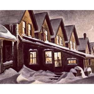   Made Oil Reproduction   Charles Burchfield   24 x 18 inches   Las seis