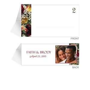  250 Photo Place Cards   Rose Red Breath