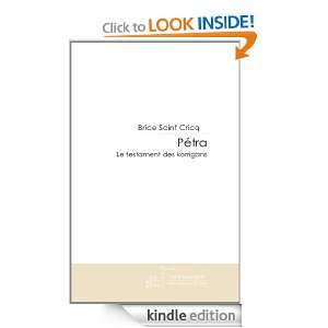 Pétra (French Edition) Brice Saint Cricq  Kindle Store