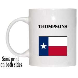 US State Flag   THOMPSONS, Texas (TX) Mug 