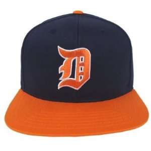    Detroit Tigers Retro Snapback Cap Hat Navy Orange 