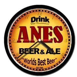  ANES beer and ale wall clock 