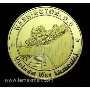  Vietnam War Memorial Gold Coin 