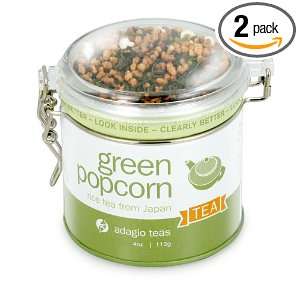 Adagio Teas Green Popcorn, 5 Ounce Tins (Pack of 2)  