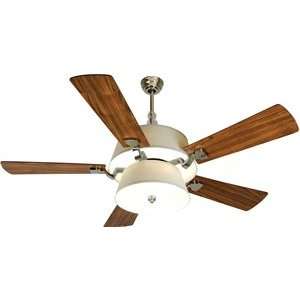 Craftmade EL60PLN Elle 60 Fan With Integrated 7 Light Fixture Kit and 