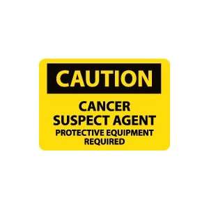  OSHA CAUTION Cancer Suspect Agent Protective Equipment 