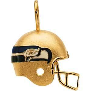   Seattle Seahawks Helmet Pendant W/Enamel. 21.25 X 21.00 Seattle