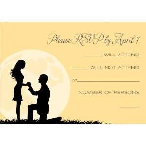  The Proposal Silhouette Yellow Response Cards