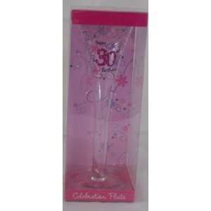 30th Birthday Celebration Flute Glass