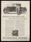 1926 Studebaker Duplex Roadster vintage car ad  