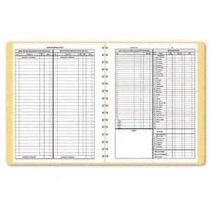  Bookkeeping Record, Tan Vinyl Cover, 128 Pages, 8 1/2 x 11 