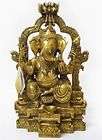 Ganesha Statues God Of Success Honey Gold Brass Statue