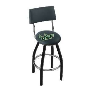  University of South Florida Steel Logo Stool with Back and 