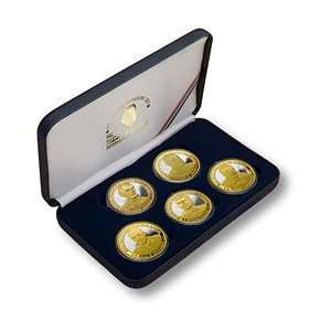 ILLINOIS HONORED CITIZENS   SET OF 5   GOLD SELECT COMMEMORATIVE COINS