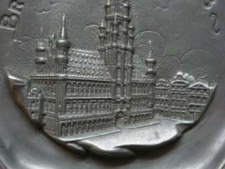 1958 BRUXELLES PEWTER DISH.J. METTEN CRAFTSMAN  