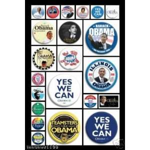    Yes We Can Barack Obama LOT OF 22  AWESOME 