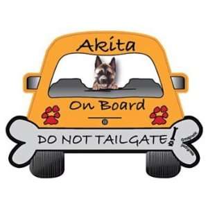  Do Not Tailgate Akita Magnet