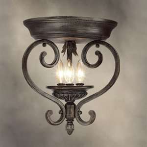  Woodbridge Lighting 36000 AGB 3 Light Hawthorne Flush 