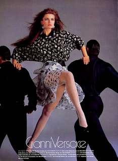 1987 Versace Paulina Porizkova Avedon magazine ad  