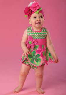 Mud Pie Baby PETAL TOP AND BLOOMER SET 167610 Little Sprout Collection 