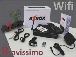 Azbox Bravissimo Wifi HD Free To Air Digital Satellite Receiver Az Box 
