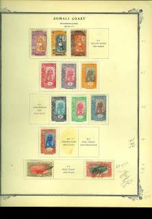 NIGER, SENEGAL, Advanced Stamp Collection hinged on Scott Specialty 