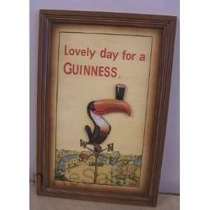    Lovely Day for a Guinness 3D Toucan Bar Sign