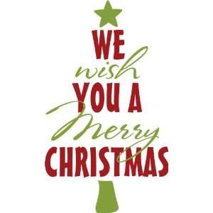  Vinyl Wall Decal   Christmas (we wish you a merry 