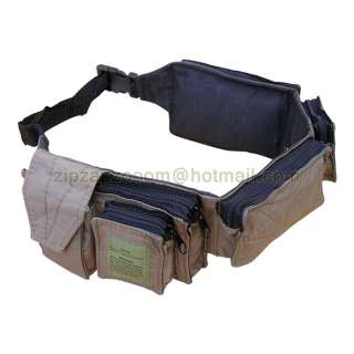 Army Combat Utility Travel Money Belt Waist Bum Bag New  