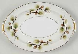 Narumi SHASTA PINE CREAM Oval Platter 12 5/8 475721  