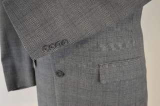Gilbert & Lodge Mens 100% Wool Glen Plaid Flannel 2pc Suit 40R  