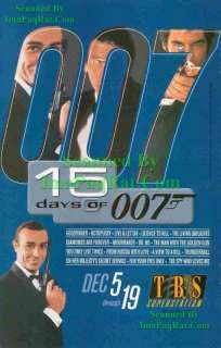 James Bond 15 days of 007 TBS Superstation Print Ad  