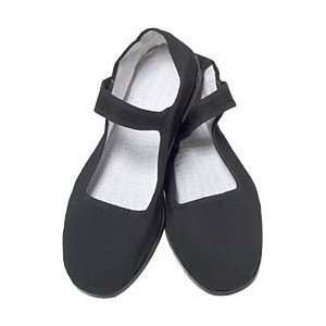 Womens Cotton Chinese Mary Jane Shoes (BLACK/GOTH), Size 40 EUR / 9 