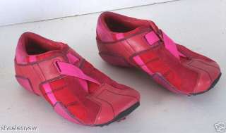 DIESEL Bellatrix red pink leather sneakers 5 trainer  