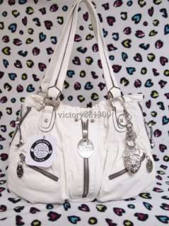 Kathy Van Zeeland Zipster II Shopper Handbag White  