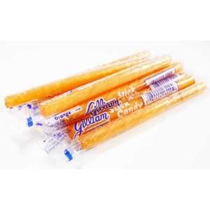 Orange Old Fashioned Hard Candy Sticks 10 Count (Individually Wrapped 