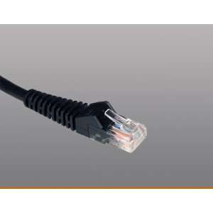  Lite Cat5e 350mhz Black Snagless Molded Patch Cable/RJ 45m 3 Feet Utp