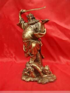 Chinese Exorcist Zhong Kui Bronze Statue Figure 10High  