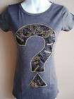 GUESS WOMENS T SHIRT TEE TOP GrAy GOLD Size S items in TOTAL4SALE 