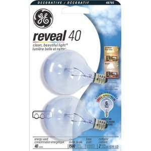    Cd/2 x 15 GE Reveal Mini Globe Bulb (48705)