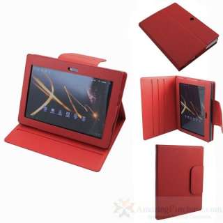   Case Cover for SONY Tablet S1 9.4 inch 3 Adjustable Angle Red  