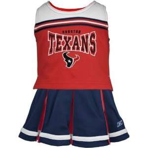  Reebok Houston Texans Red Youth 2 Piece Cheerleader Dress 