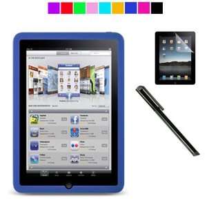  Apple iPad Silicone Skin Case with Black Stylus and Screen 