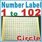 to 102 labels sticker circle round 1 cm 10 mm number $ 4 99 time 