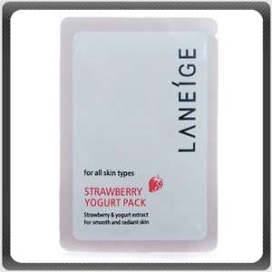 LANEIGE Strawberry Yogurt Pack Whitening Mask 6 X 4ml  
