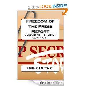   of the Press Report Censorship   Internet censorship [Kindle Edition