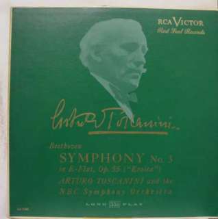 TOSCANINI BEETHOVEN symphony no. 3 LP MONO LM 1042  